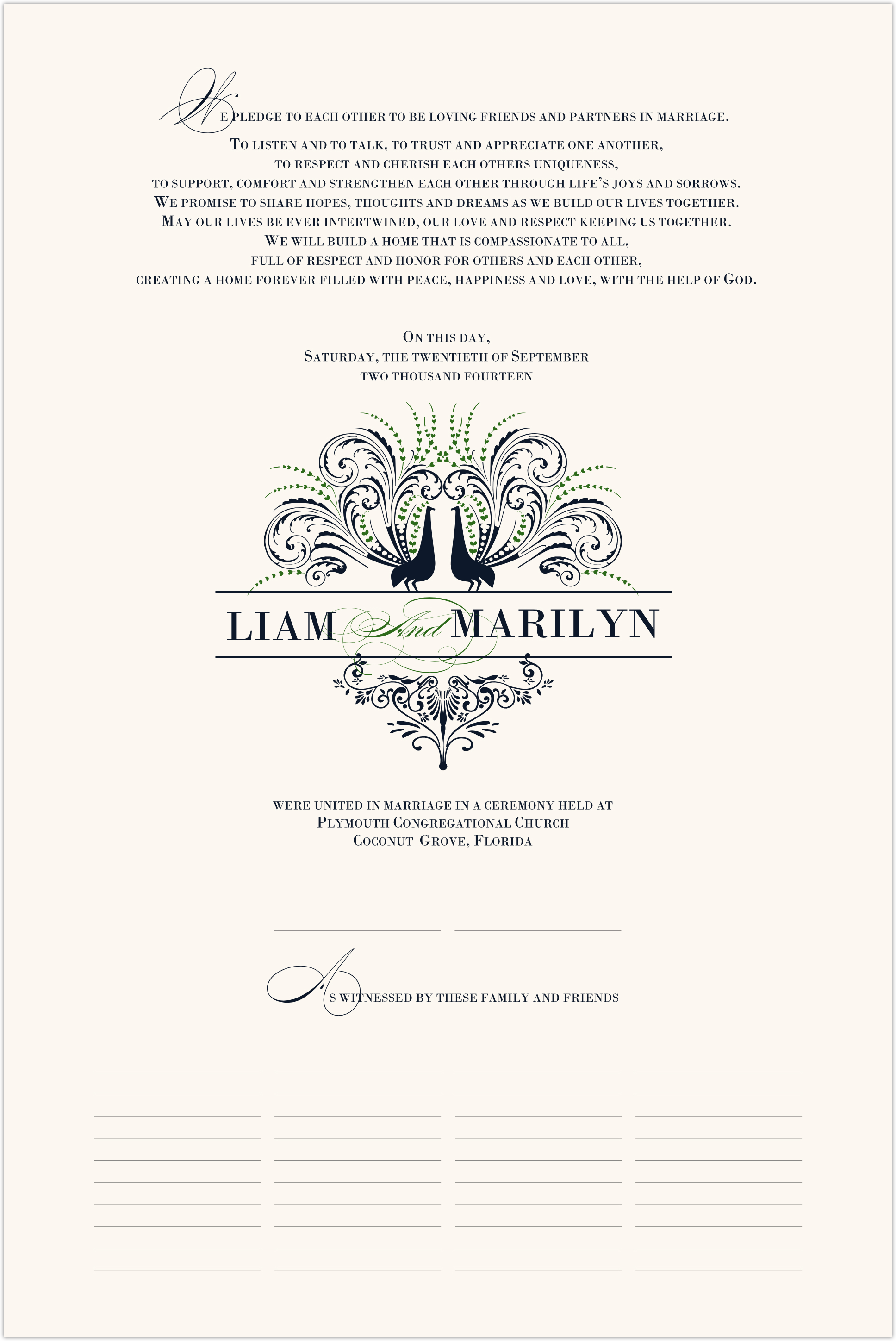 Wedding vows poems non traditional